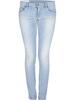 Lyseblå tætsiddende jeans